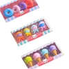 Creative student eraser ice cream cake eraser set, hamburger cartoon eraser stationery gift Item Picture